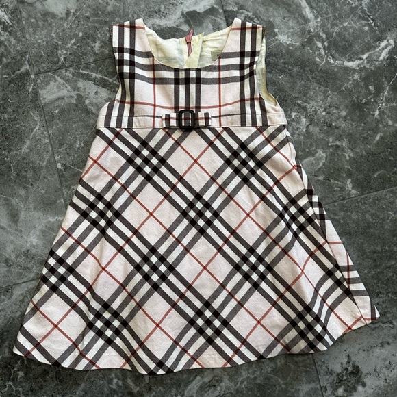 Burberry Other - Burberry Kids Formal Dress - Cream, Black, Red